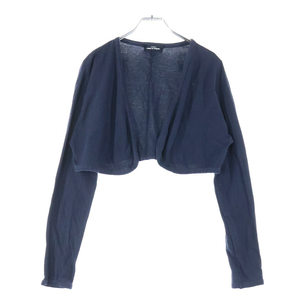 tricot COMME des GARCONS(トリコ コム デ ギャルソン) 89AW コットン ショート丈 カーディガン ネイビー TT-020190 AD1989