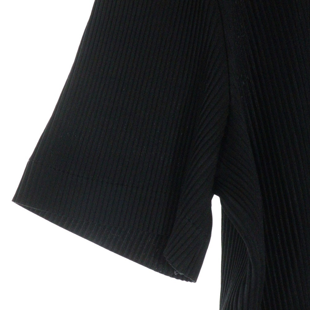 robe de chambre COMME des GARCONS(ローブドシャンブル コムデギャルソン) 91SS ストライプ クルーネック 半袖ワンピース ドレス ブラック RT-110430 AD1990