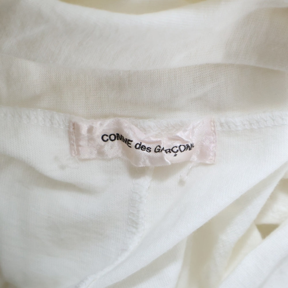 COMME des GARCONS(コムデギャルソン) 98SS タートルネック コットン ノースリーブTシャツ ホワイト GT-100570 AD1997