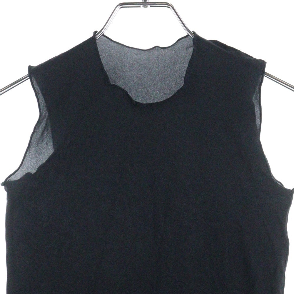 COMME des GARCONS(コムデギャルソン) 92AW シースルー ノースリーブ タンクトップ ブラック レディース GT-050110 AD1992