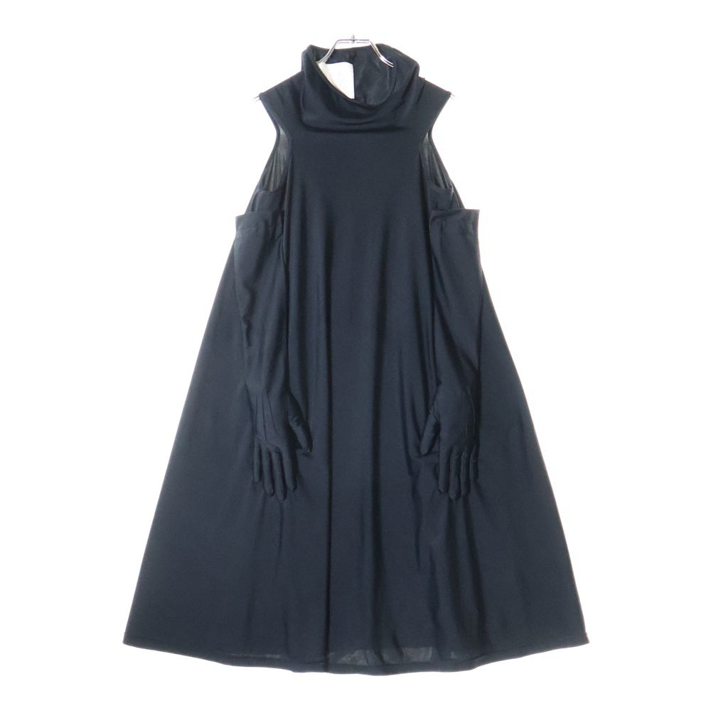 COMME des GARCONS(コムデギャルソン) 07AW ハンドデザイン ノースリーブ フレア ワンピース ドレス ブラック GT-O010 AD2007 レディース