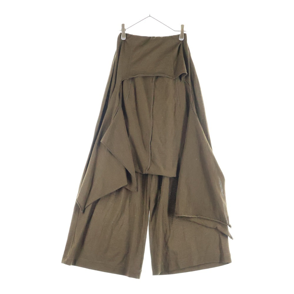 COMME des GARCONS(コムデギャルソン) 94AW スカートドッキング ロングパンツ ブラウン レディース GT-040270 AD1994