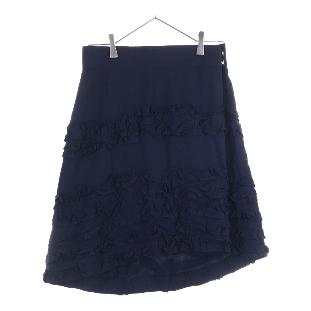 COMME des GARCONS(コムデギャルソン) 95SS フリルレース アシンメトリー スカート ブラック レディース GS-100550 AD1994