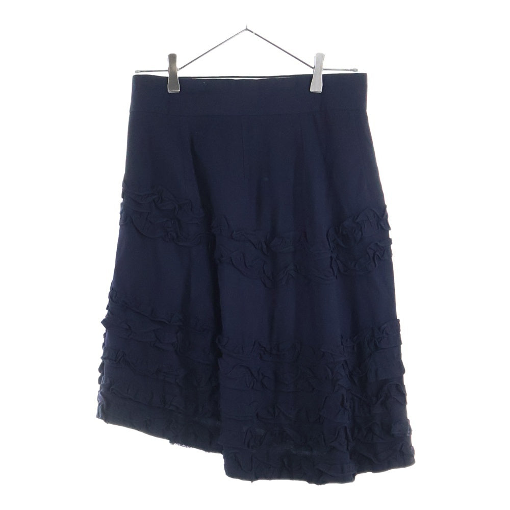 COMME des GARCONS(コムデギャルソン) 95SS フリルレース アシンメトリー スカート ブラック レディース GS-100550 AD1994