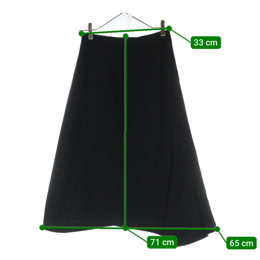 COMME des GARCONS(コムデギャルソン) 04AW サイドジップスカート ブラック レディース EN-S028 AD2004