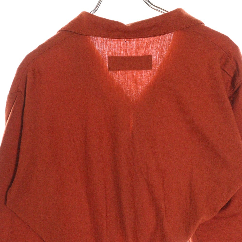 tricot COMME des GARCONS(トリコ コム デ ギャルソン) 89AW ラウンドテール ボタンフック 長袖カーディガン オレンジ レディース TB-050030 AD1989