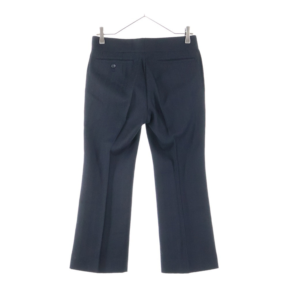 COMME des GARCONS(コムデギャルソン) 00AW ヘリンボーン センタープレス ストレートスラックス ブラック レディース GP-04025S AD2000