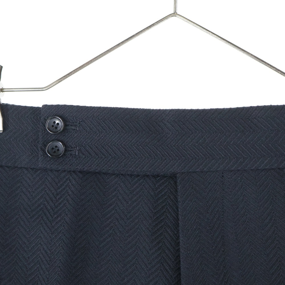 COMME des GARCONS(コムデギャルソン) 00AW ヘリンボーン センタープレス ストレートスラックス ブラック レディース GP-04025S AD2000