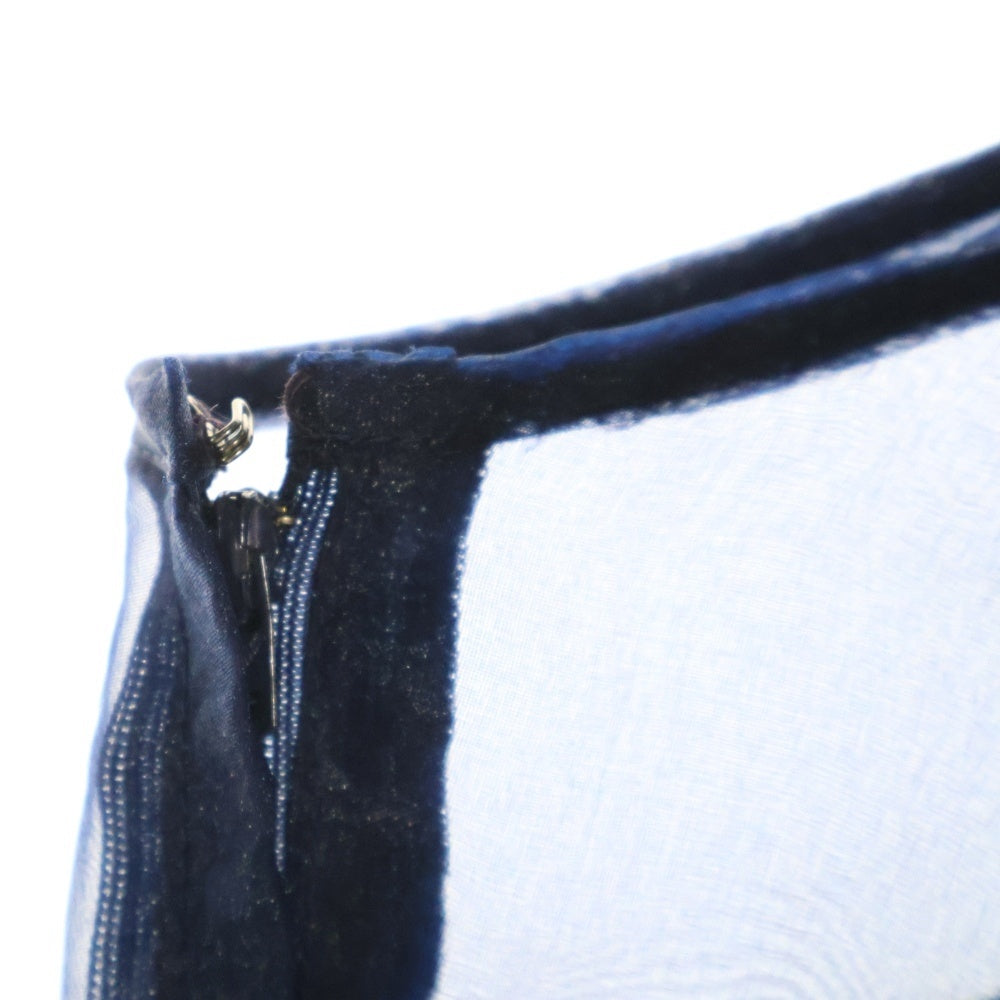 COMME des GARCONS(コムデギャルソン) 97AW シースルーレイヤード プリーツスカート ネイビー レディース GS-04041S AD1997