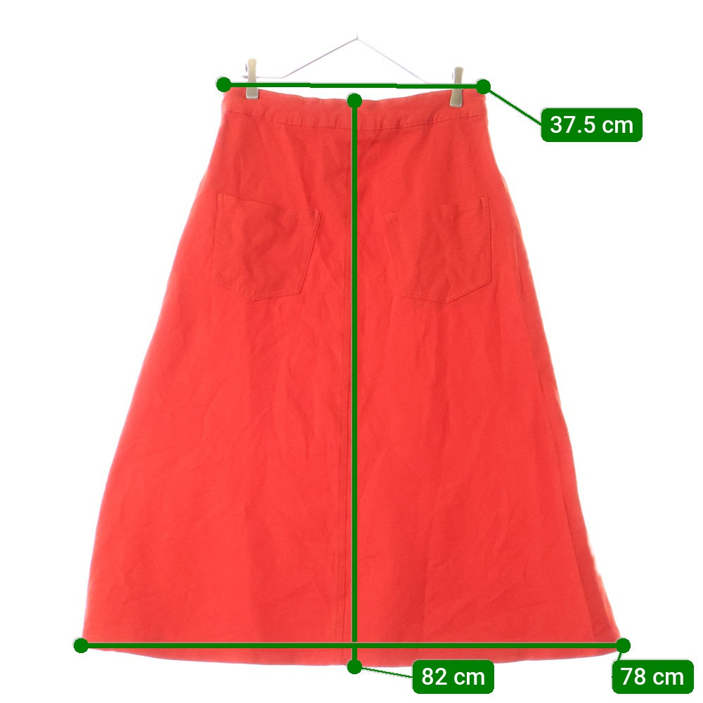 robe de chambre COMME des GARCONS(ローブドシャンブル コムデギャルソン) 04SS キャンバス Aライン スカート レディース レッド RM-S004 AD2003