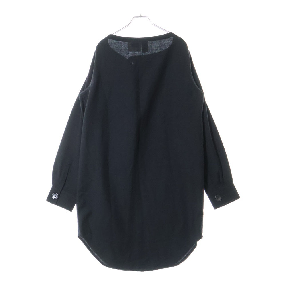 JUNYA WATANABE COMME des GARCONS(ジュンヤワタナベ コムデギャルソン) 94AW 変形ノーカラー 長袖カットソー Tシャツ ブラック JS-040090 AD1994