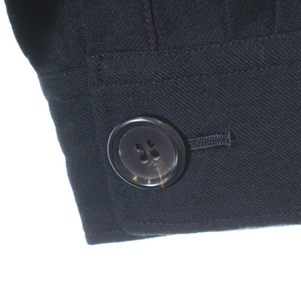 JUNYA WATANABE COMME des GARCONS(ジュンヤワタナベ コムデギャルソン) 94AW 変形ノーカラー 長袖カットソー Tシャツ ブラック JS-040090 AD1994