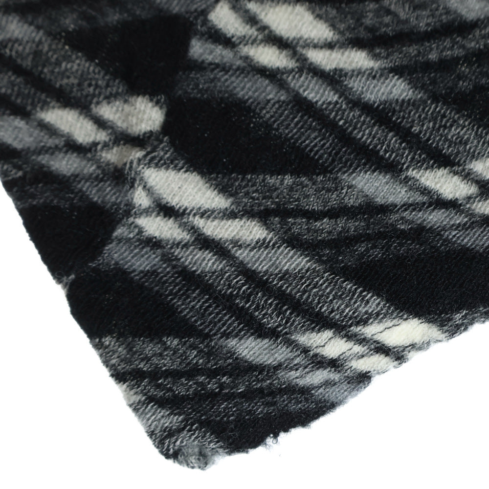 COMME des GARCONS(コムデギャルソン) 06SS アシンメトリー総柄 ニットセーター ブラック/ホワイト レディース GQ-T001 AD2005