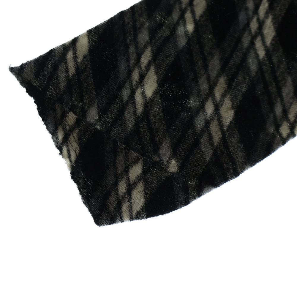 COMME des GARCONS(コムデギャルソン) 06SS アシンメトリー総柄 ニットセーター ブラック/ホワイト レディース GQ-T001 AD2005