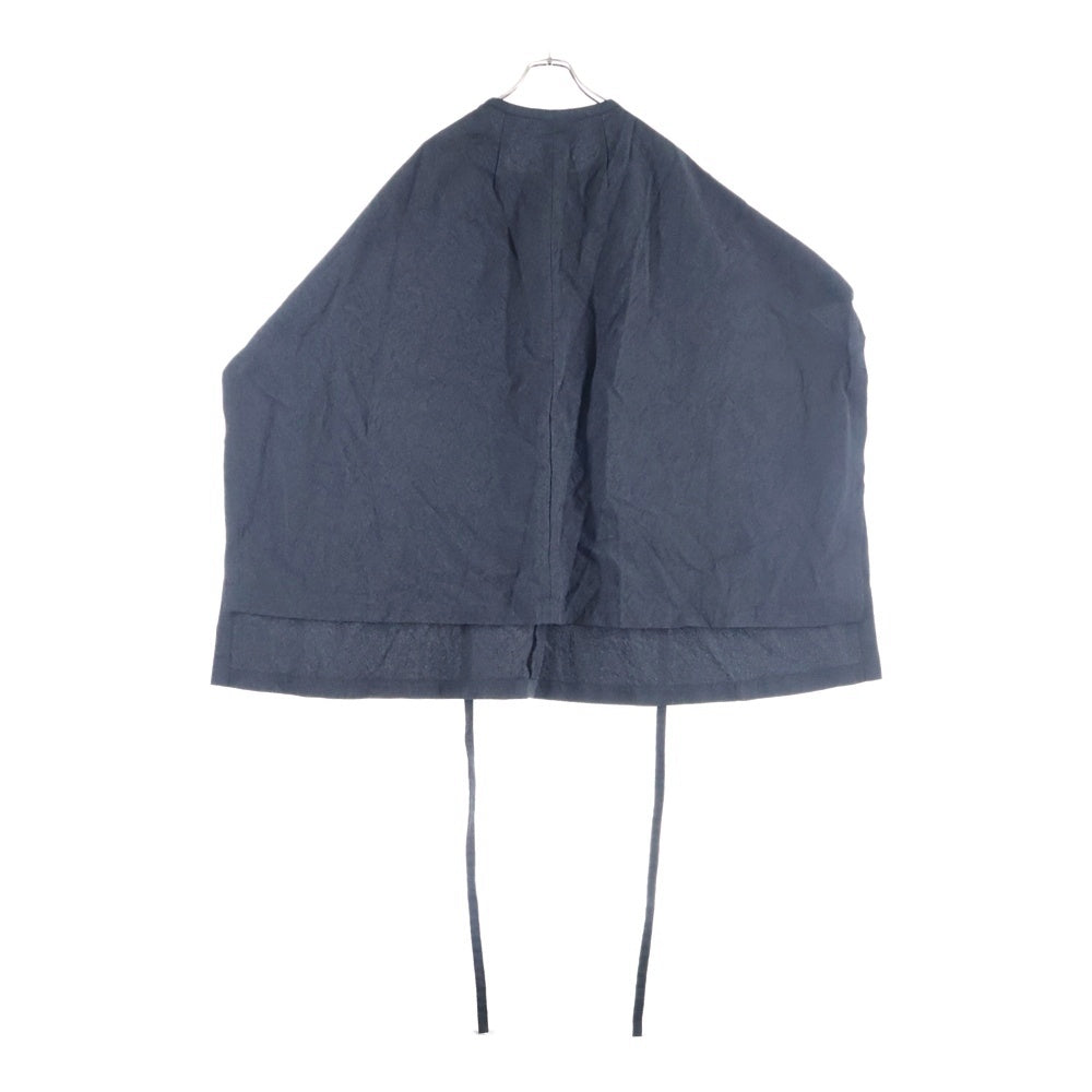 COMME des GARCONS(コムデギャルソン) 95SS ヘリンボーン コンチョ ブラウス ブラック GS-100650 AD1995