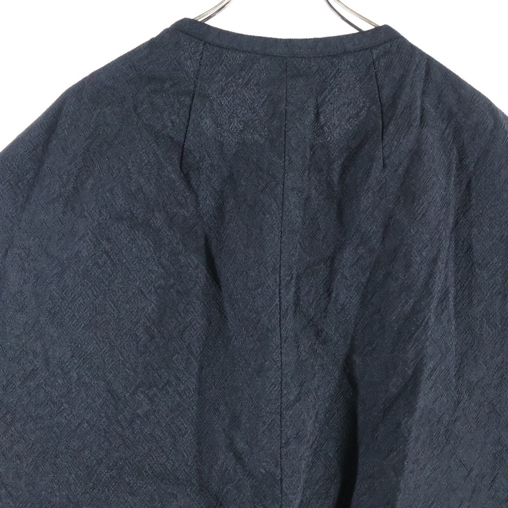 COMME des GARCONS(コムデギャルソン) 95SS ヘリンボーン コンチョ ブラウス ブラック GS-100650 AD1995