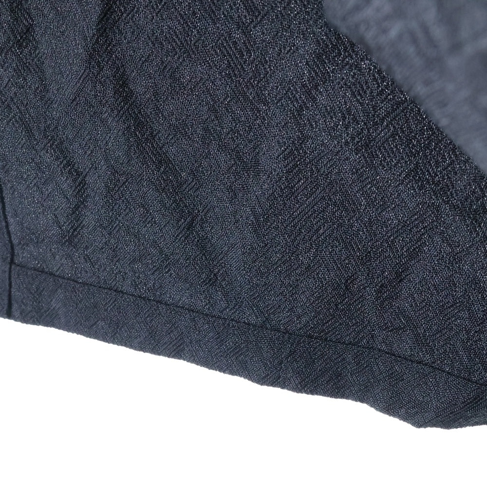 COMME des GARCONS(コムデギャルソン) 95SS ヘリンボーン コンチョ ブラウス ブラック GS-100650 AD1995