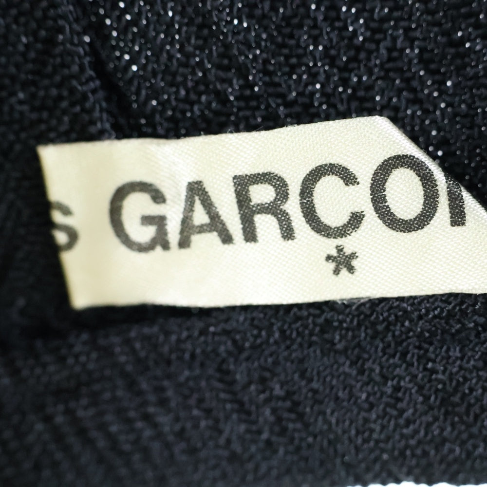 COMME des GARCONS(コムデギャルソン) 95SS ヘリンボーン コンチョ ブラウス ブラック GS-100650 AD1995