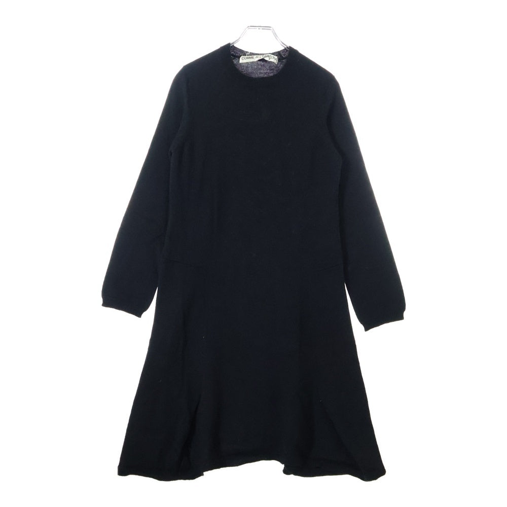 COMME des GARCONS COMME des GARCONS(コムデギャルソンコムデギャルソン) 95AW ハイゲージ クルーネック 七分丈 ニットワンピース ブラック レディース GN-040030 AD1995