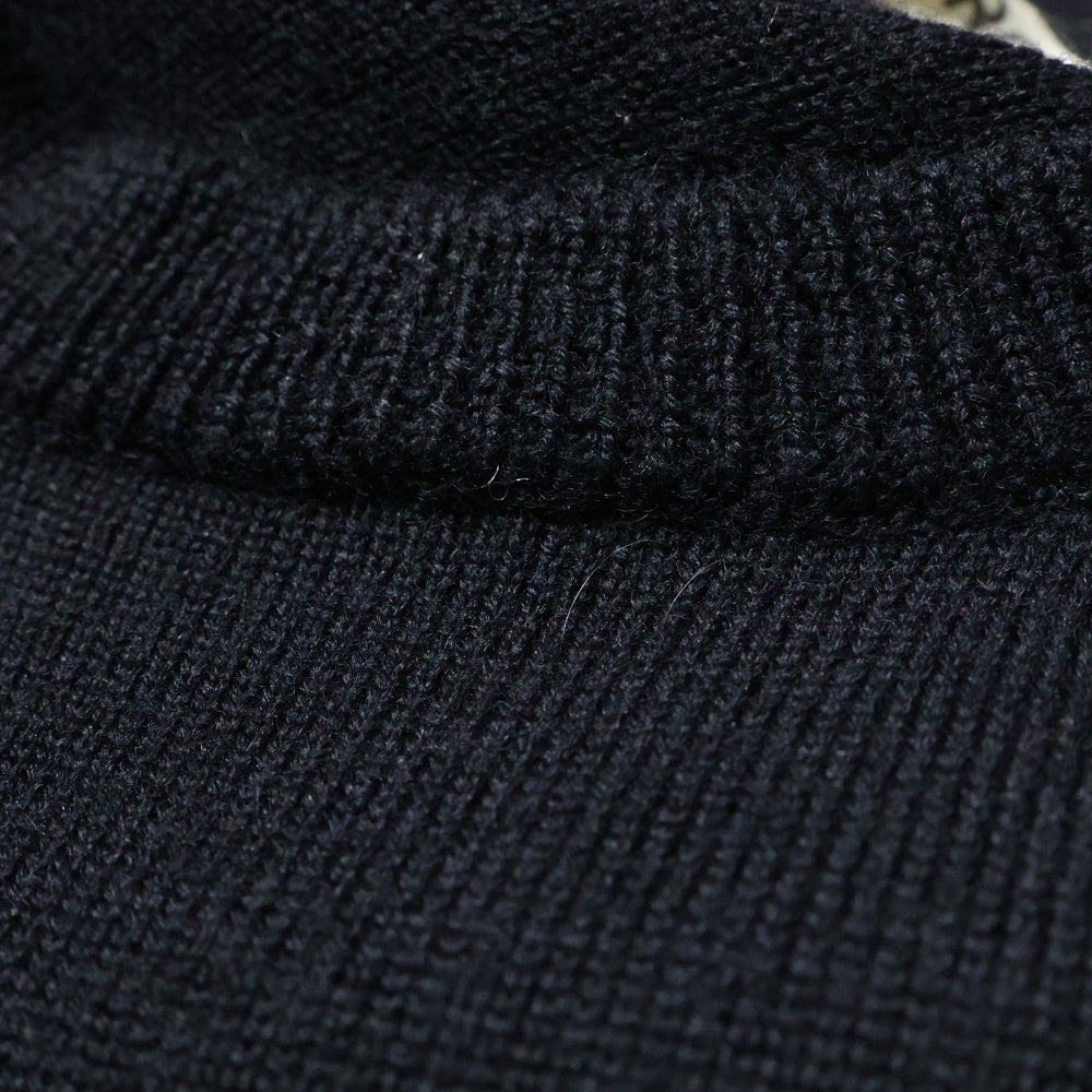 COMME des GARCONS COMME des GARCONS(コムデギャルソンコムデギャルソン) 95AW ハイゲージ クルーネック 七分丈 ニットワンピース ブラック レディース GN-040030 AD1995