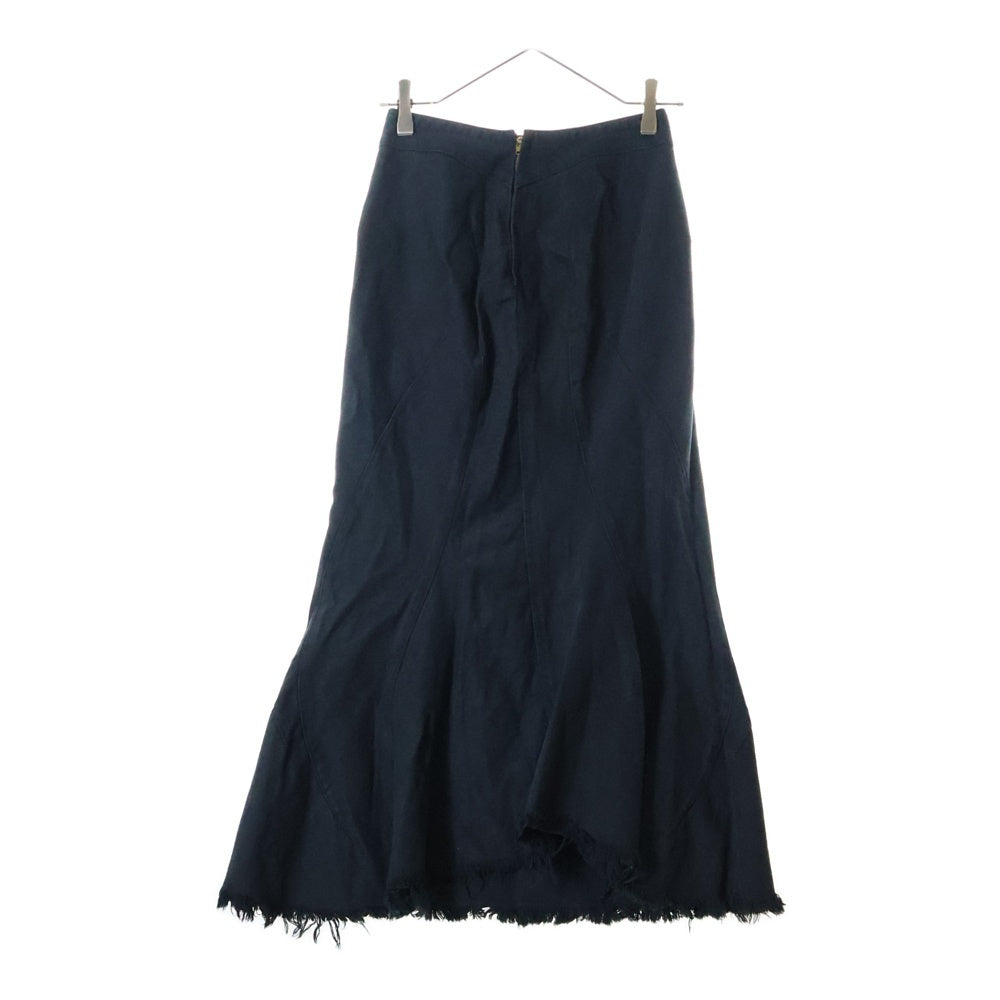 JUNYA WATANABE COMME des GARCONS(ジュンヤワタナベ コムデギャルソン) 02SS カットオフ デニム ロングスカート ブラック レディース JE-S077 AD2001