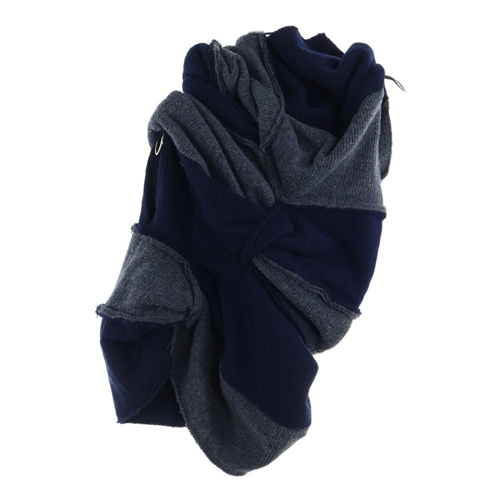 COMME des GARCONS(コムデギャルソン) ドッキング ニット ワンピース ドレス ネイビー/グレー GN-O108 レディース