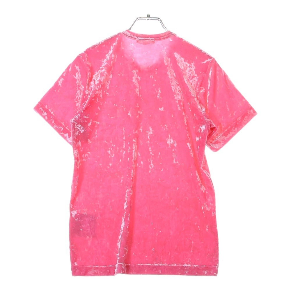 COMME des GARCONS COMME des GARCONS(コムデギャルソンコムデギャルソン) 08AW ベロア 半袖Tシャツ ピンク レディース GB-T038 AD2008