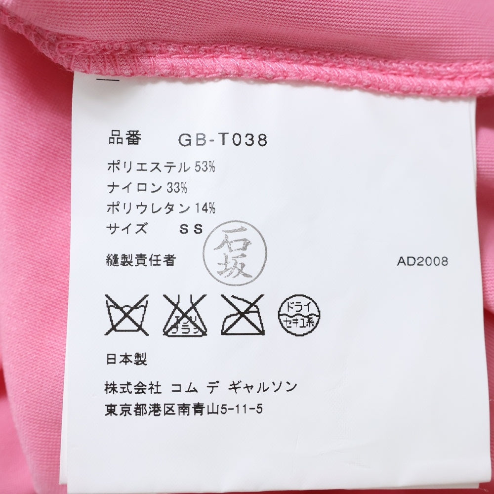 COMME des GARCONS COMME des GARCONS(コムデギャルソンコムデギャルソン) 08AW ベロア 半袖Tシャツ ピンク レディース GB-T038 AD2008