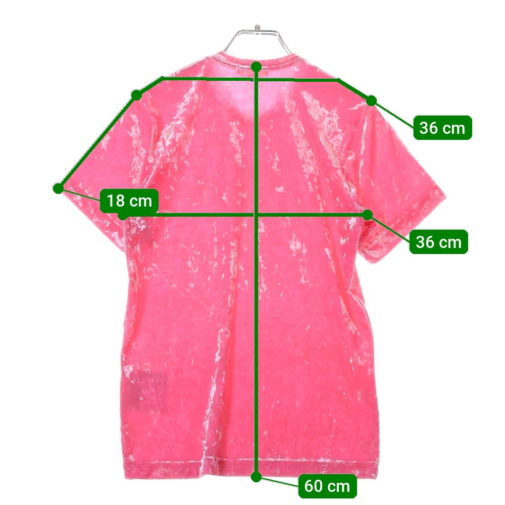COMME des GARCONS COMME des GARCONS(コムデギャルソンコムデギャルソン) 08AW ベロア 半袖Tシャツ ピンク レディース GB-T038 AD2008