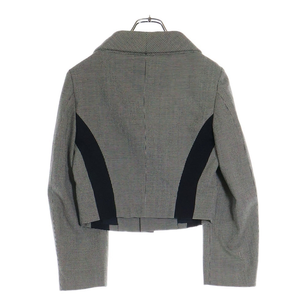 COMME des GARCONS COMME des GARCONS(コムデギャルソンコムデギャルソン) 89AW 千鳥柄 サイドライン スリーブエンブロイダリー 3B ショート シングルテーラードジャケット GJ-05020S AD1989