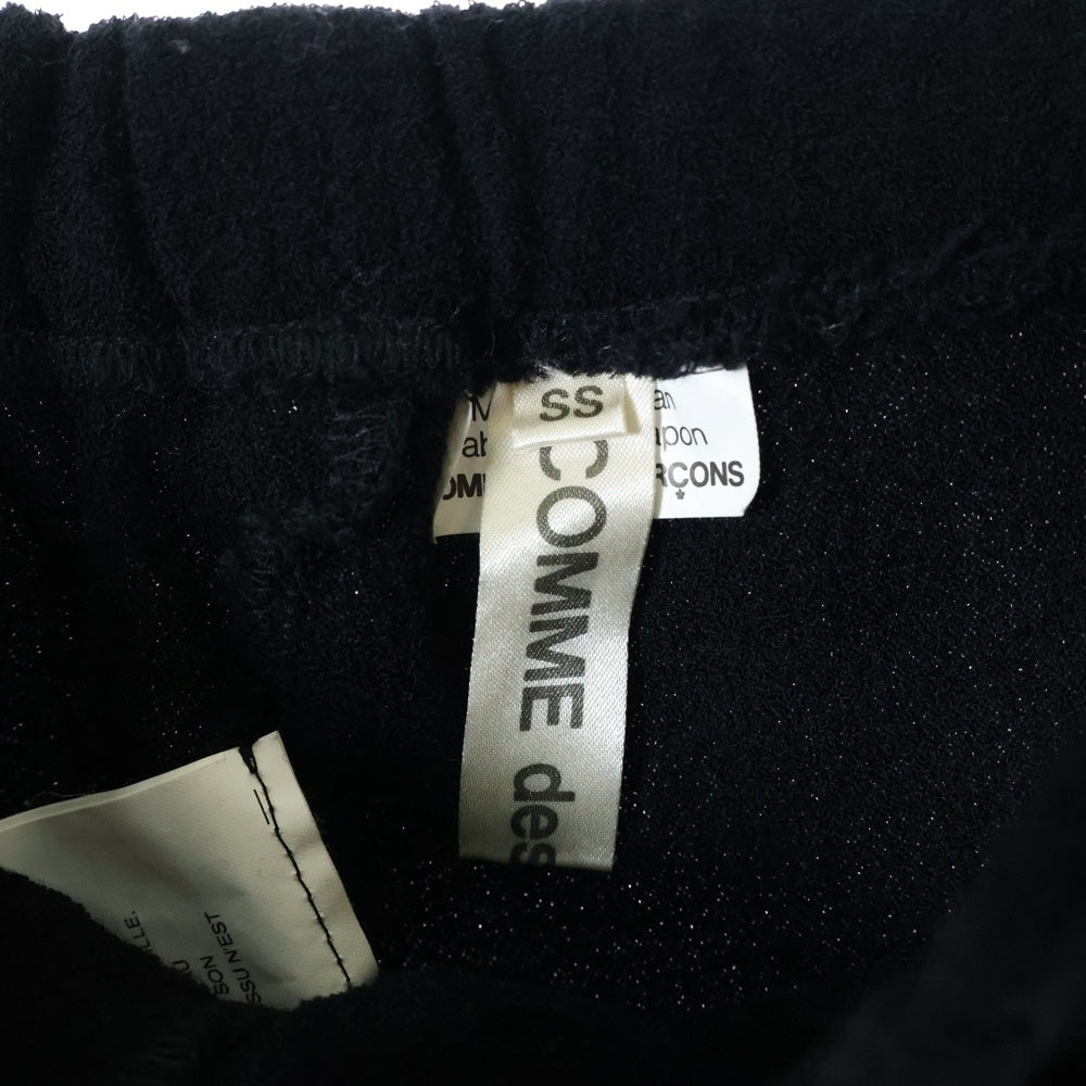 COMME des GARCONS(コムデギャルソン) 07AW リブウエスト ウール サルエルパンツ ブラック GT-P006 AD2007 レディース