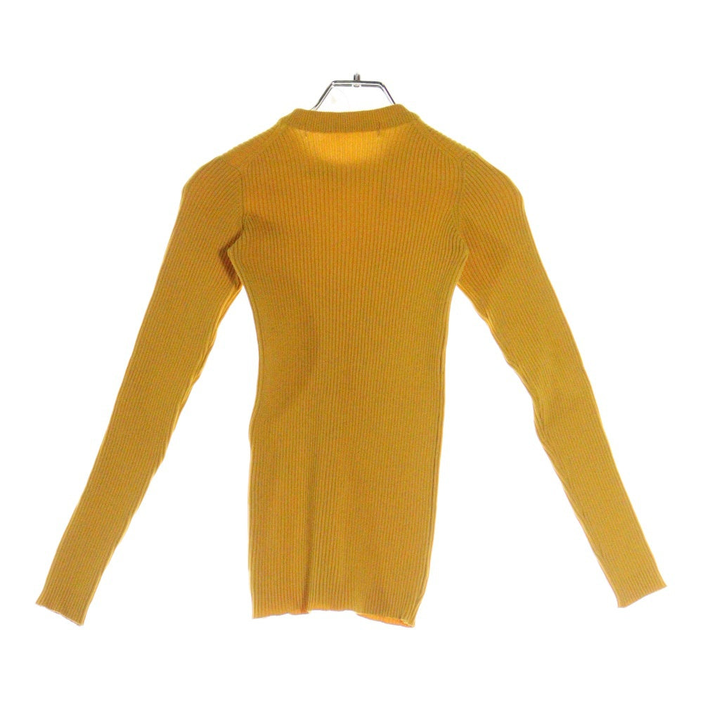 COMME des GARCONS(コムデギャルソン) 92SS リブ編み ストレッチ 長袖セーター イエロー レディース GN-110030 AD1991