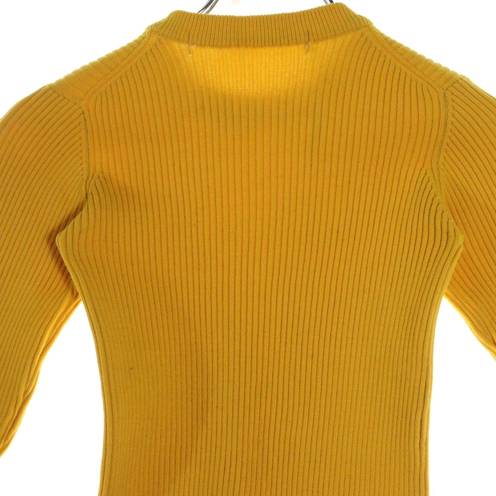 COMME des GARCONS(コムデギャルソン) 92SS リブ編み ストレッチ 長袖セーター イエロー レディース GN-110030 AD1991