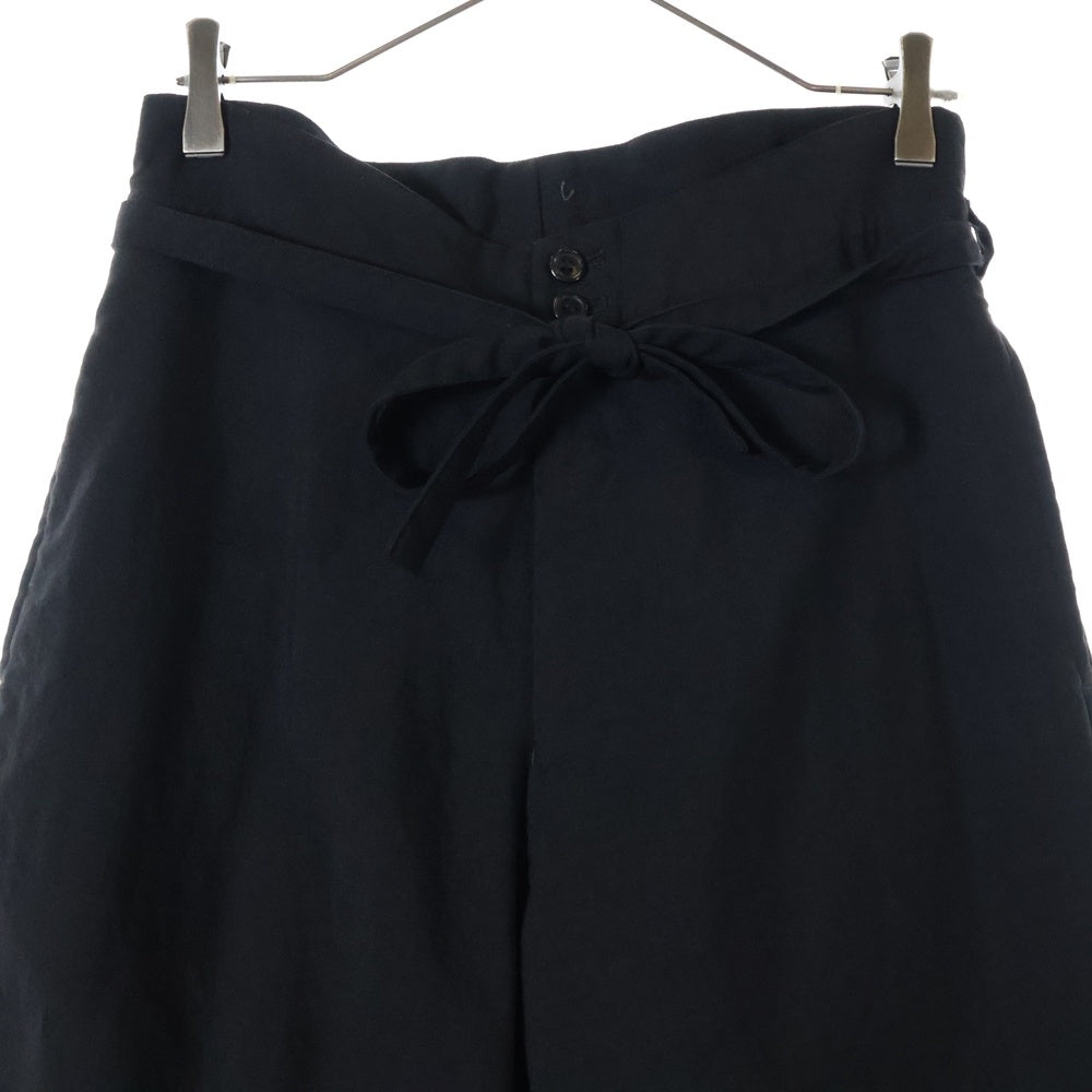 COMME des GARCONS COMME des GARCONS(コムデギャルソンコムデギャルソン) 06SS ドローコードベルト ワイドスラックスパンツ ブラック レディース RQ-P001 AD2005