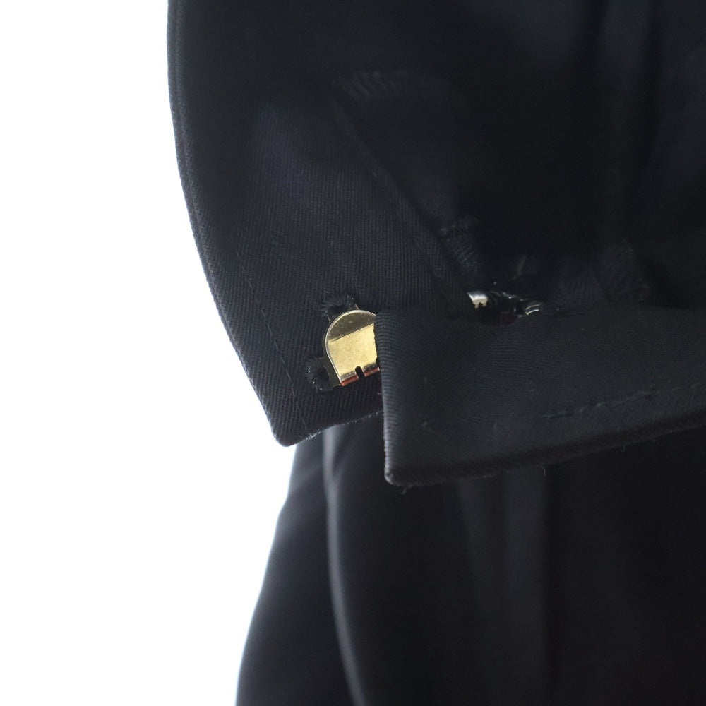 JUNYA WATANABE COMME des GARCONS(ジュンヤワタナベ コムデギャルソン) 01AW サイドスリット コットンフレアスカート ブラック レディース JC-S084 AD2001