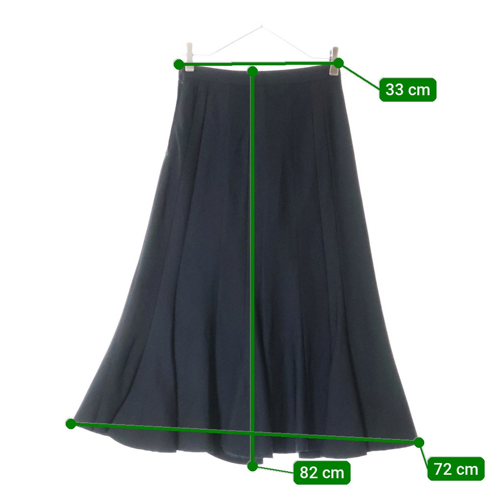 JUNYA WATANABE COMME des GARCONS(ジュンヤワタナベ コムデギャルソン) 01AW サイドスリット コットンフレアスカート ブラック レディース JC-S084 AD2001