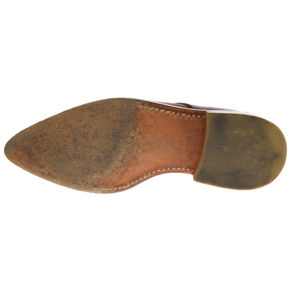 COMME des GARCONS COMME des GARCONS(コムデギャルソンコムデギャルソン) 99AW ポインテッドトゥ 刺繍デザイン レザー ドレスシューズ レッド レディース