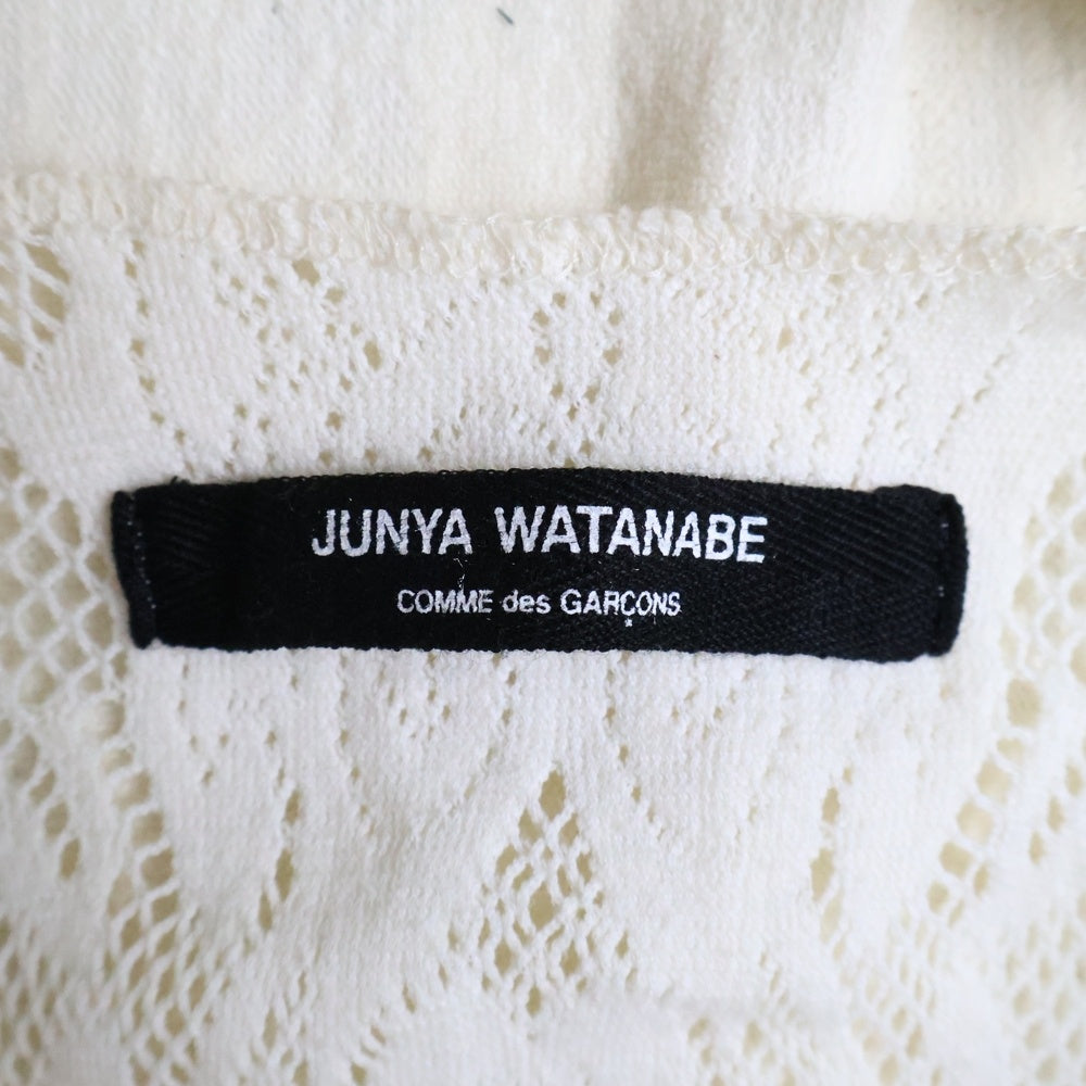 JUNYA WATANABE COMME des GARCONS(ジュンヤワタナベ コムデギャルソン) 94SS 花柄 レース ノースリーブ タンクトップ アイボリー JT-100010 AD1993 レディース
