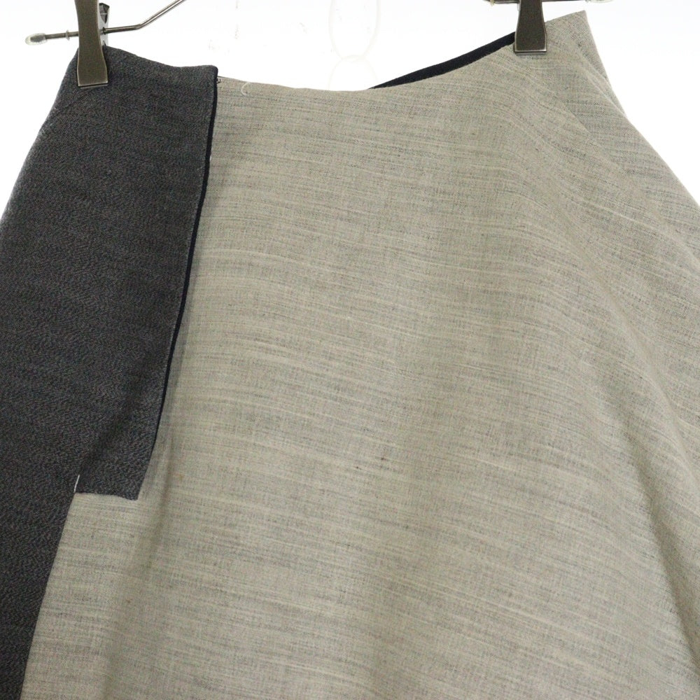COMME des GARCONS(コムデギャルソン) 98AW 変形 切替 サイドフック スカート レディース グレー GS-04019S AD1998