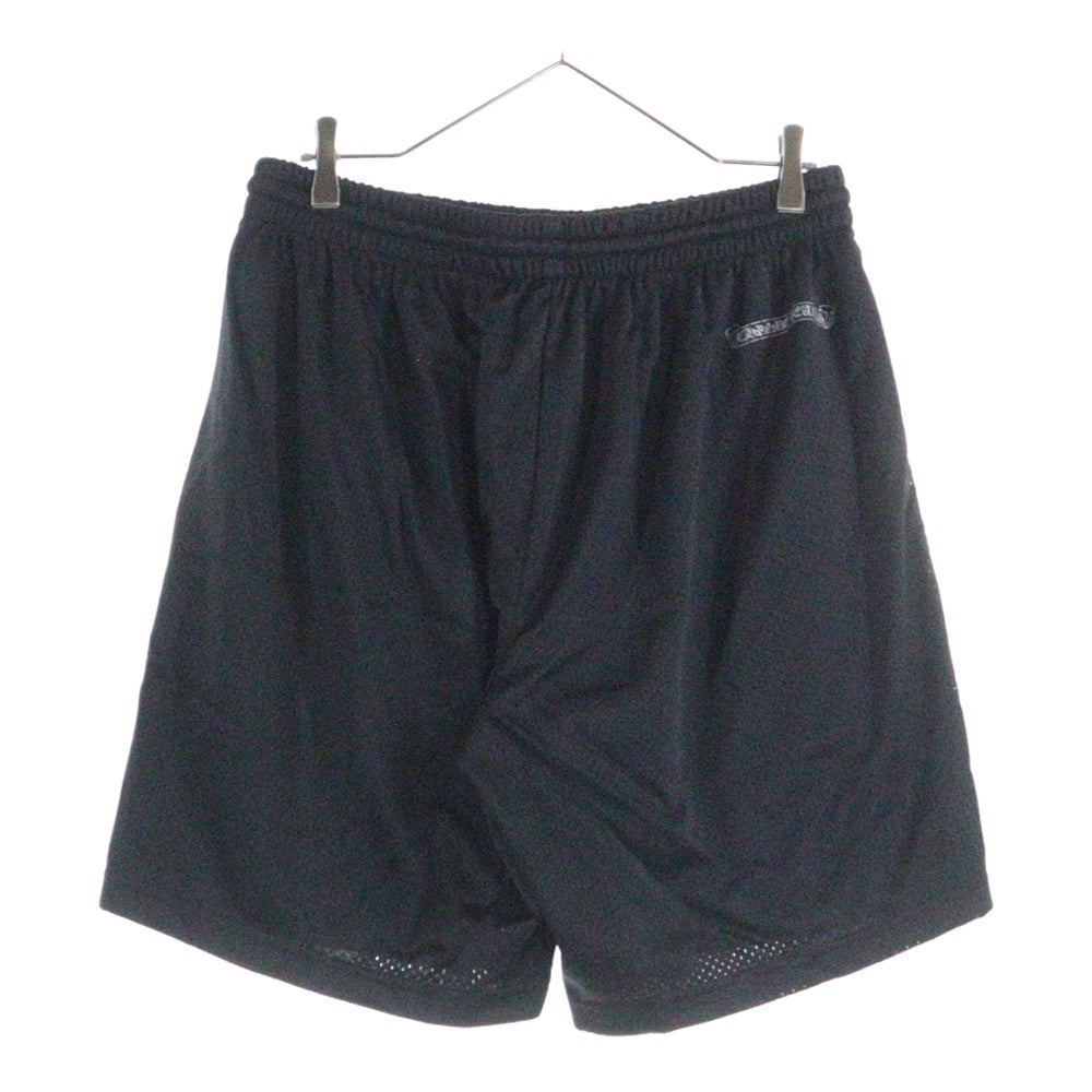 CHROME HEARTS(クロムハーツ) MESH WARM UP JERSEY CHプリント メッシュハーフパンツ ショーツ ブラック
