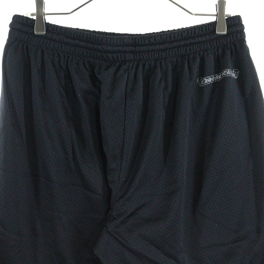 CHROME HEARTS(クロムハーツ) MESH WARM UP JERSEY CHプリント メッシュハーフパンツ ショーツ ブラック