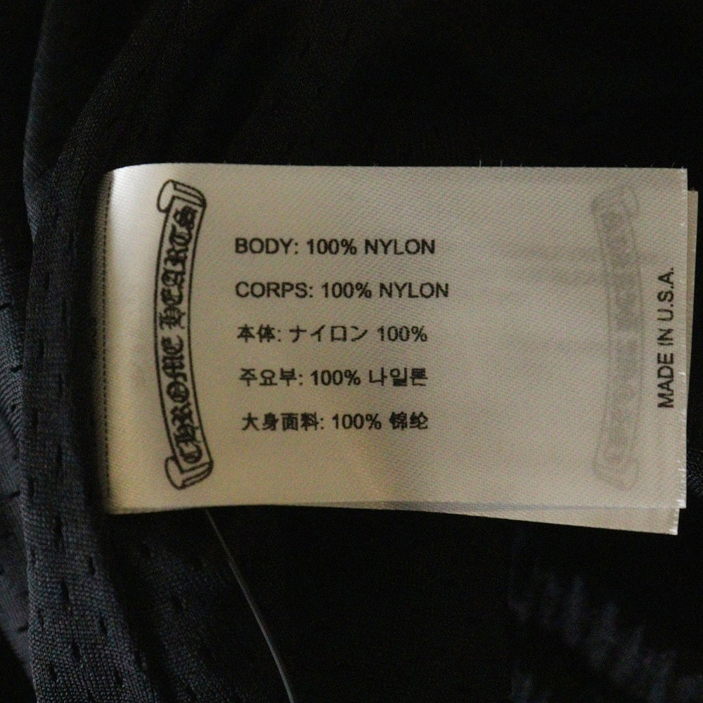 CHROME HEARTS(クロムハーツ) MESH WARM UP JERSEY CHプリント メッシュハーフパンツ ショーツ ブラック