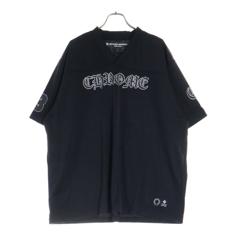 CHROME HEARTS(クロムハーツ) MESH WARM UP JERSEY TEE CHプリントメッシュジャージー 半袖Tシャツ カットソー ブラック