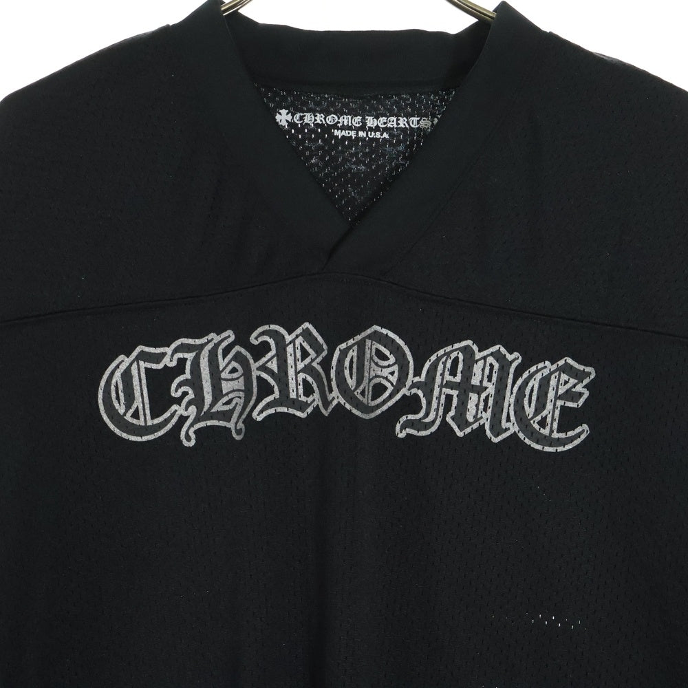 CHROME HEARTS(クロムハーツ) MESH WARM UP JERSEY TEE CHプリントメッシュジャージー 半袖Tシャツ カットソー ブラック
