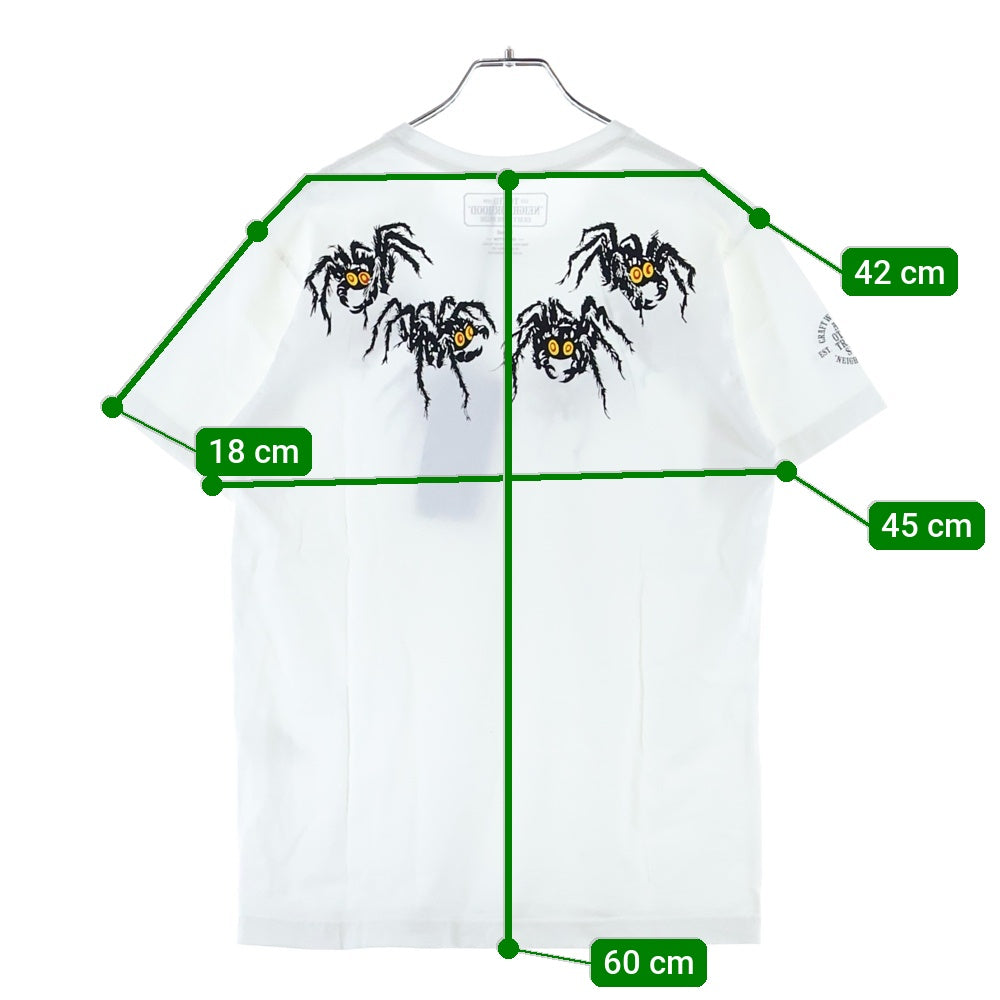 NEIGHBORHOOD(ネイバーフッド) TARANTULA タランチュラ 両面プリント クルーネック半袖Tシャツ カットソー ホワイト