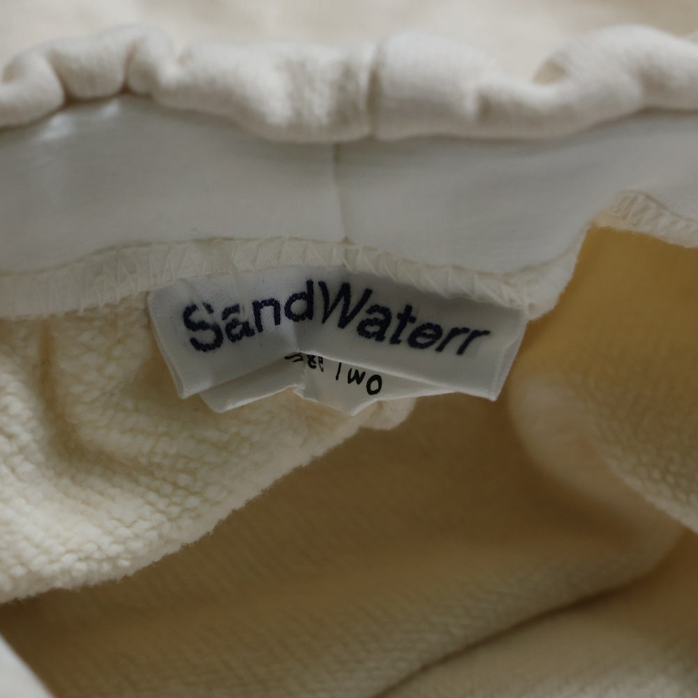 SandWaterr(サンドウォーター) RESEARCHED RIB EASY PANTS リサーチド リブ イージーパンツ スウェット アイボリー SW-P0108