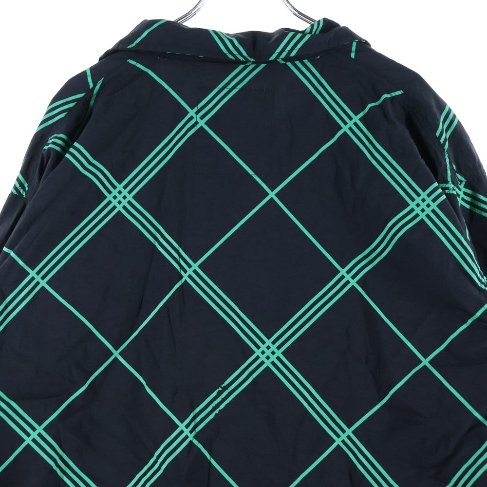 TIGHTBOOTH(タイトブース) BULKY CHECK SHIRT バルキーチェック ナイロン長袖シャツ ブラック/グリーン