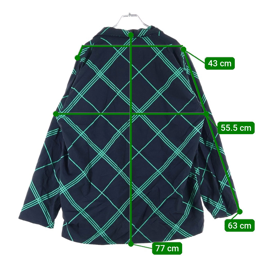 TIGHTBOOTH(タイトブース) BULKY CHECK SHIRT バルキーチェック ナイロン長袖シャツ ブラック/グリーン