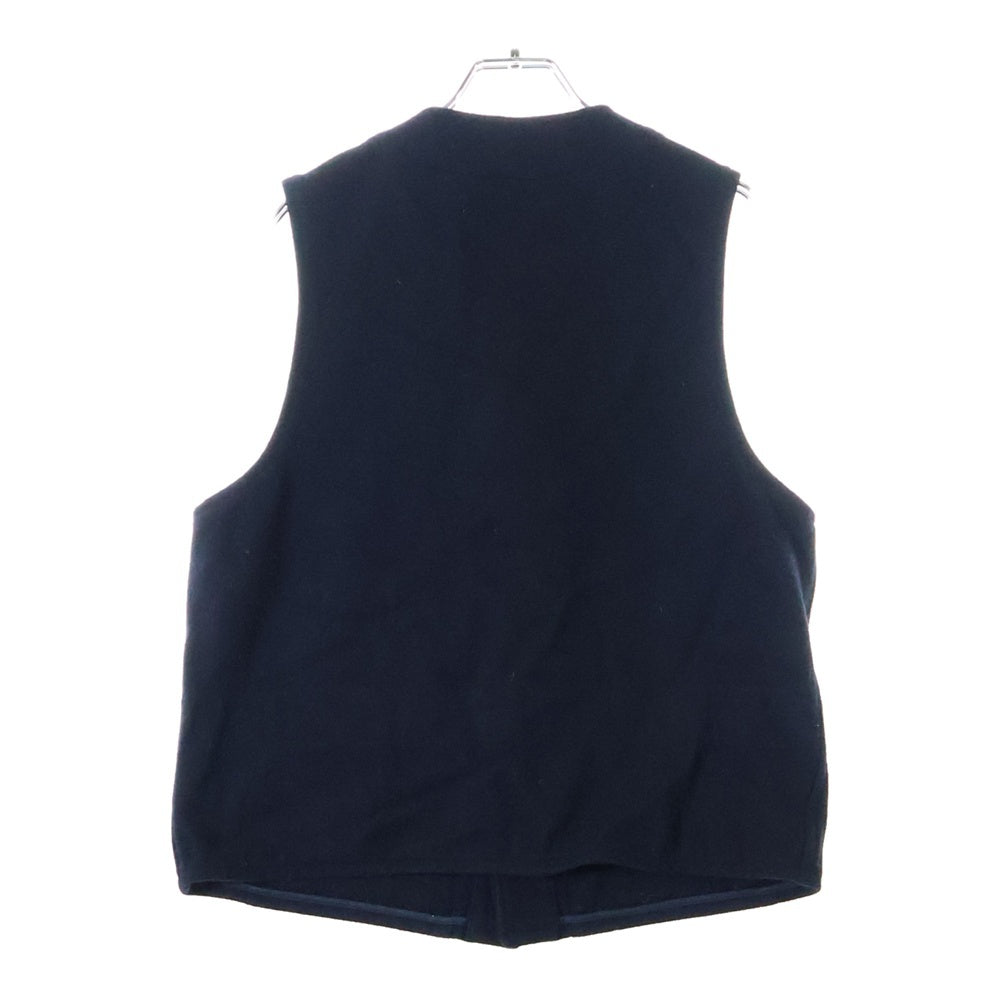 Mountain Research(マウンテンリサーチ) C.P.VEST フロントポケット 5B ウールベスト ネイビー MTR-1796