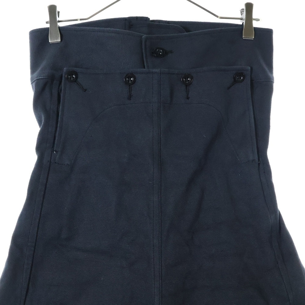 FUMIKA UCHIDA(フミカウチダ) CANVAS LACE-UP BARE JUMPSUIT キャンバス レースアップ ベア バギーフレア ジャンプスーツ ビスチェ ブラック FU-T-JS002